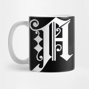 Silver Letter A Mug